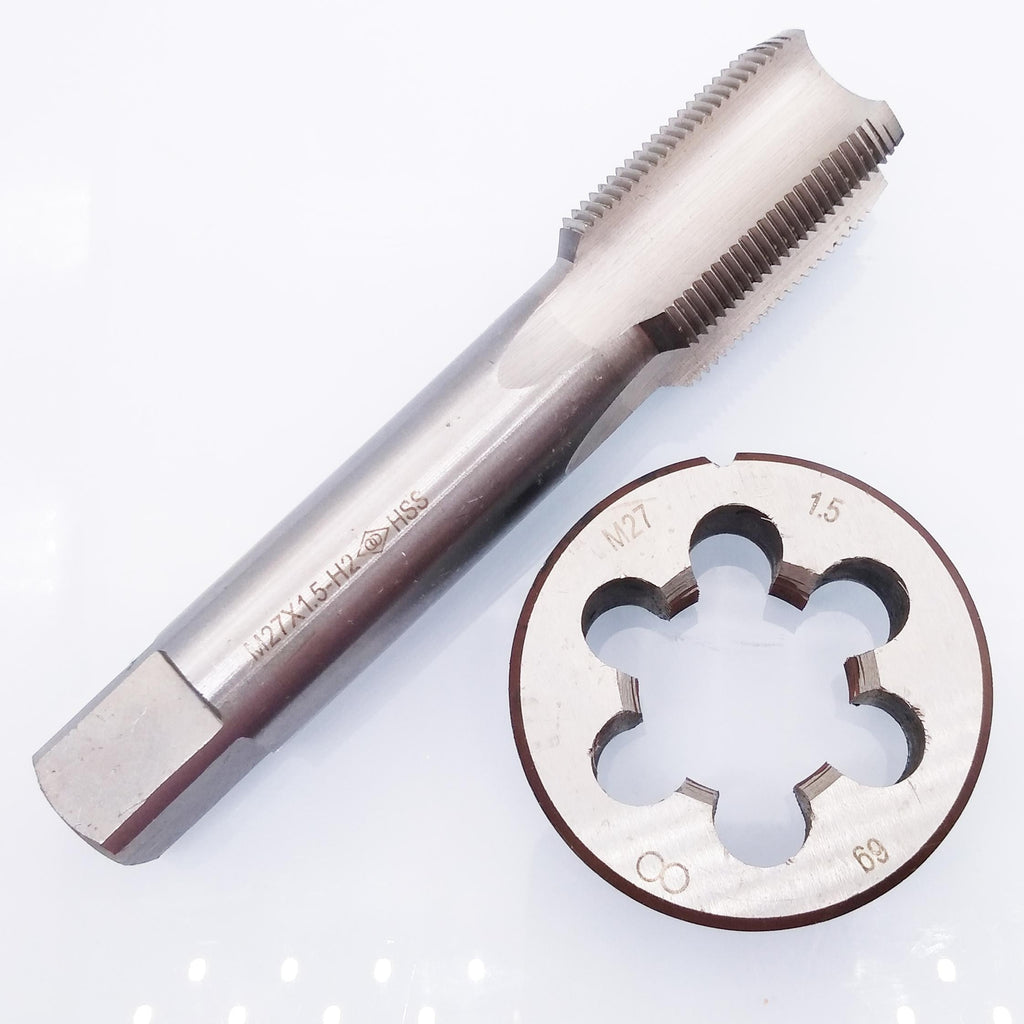 HSS M27 x 1.5mm Tap & M27 x 1.5mm Die Metric Thread Right Hand
