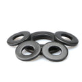 500pcs M2.5 x 5mm x 0.5mm Black Carbon Steel Metric Flat Washers Plain Gasket