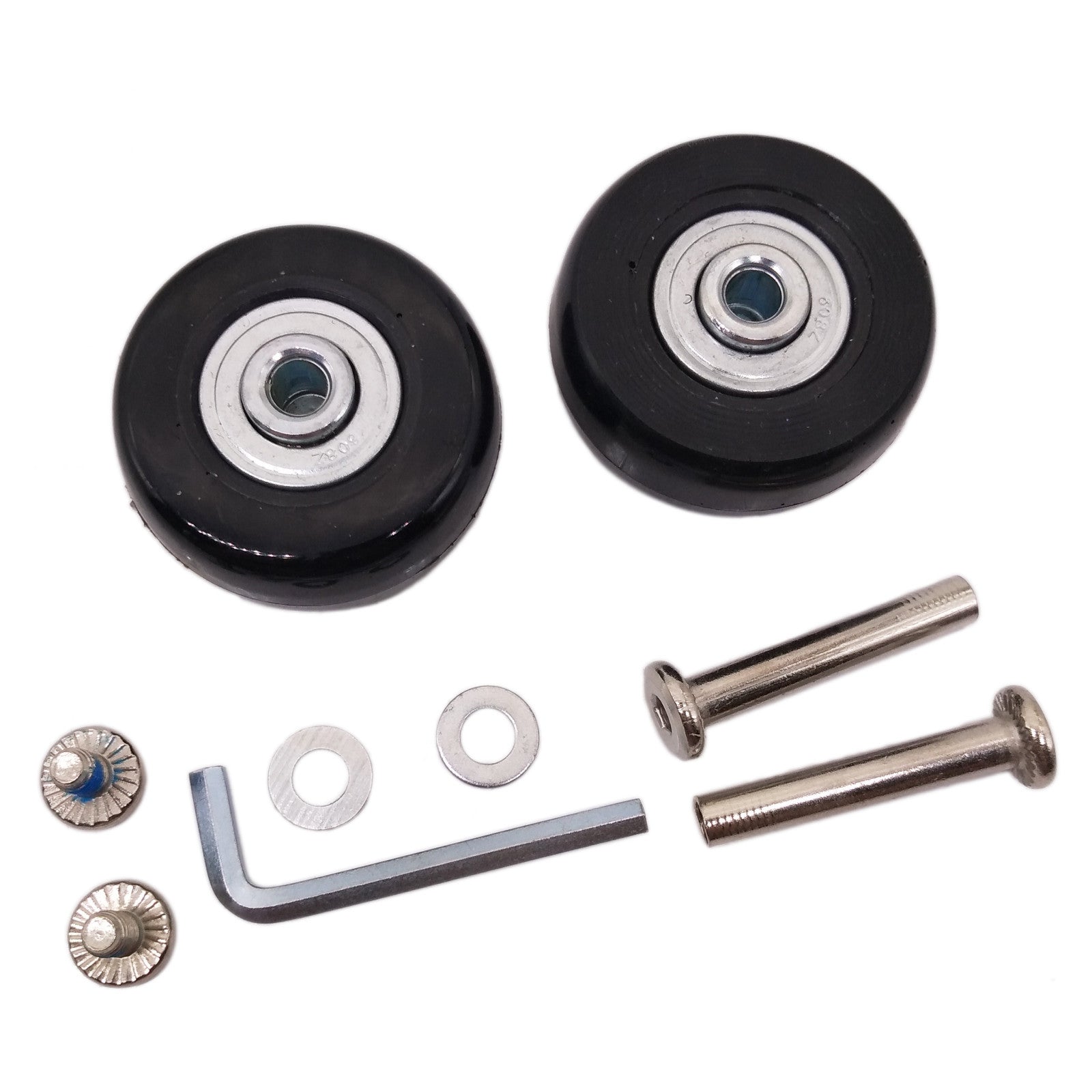 US Stock 2Set OD 43mm Luggage Suitcase Replacement Wheels Axles Repair Wrench
