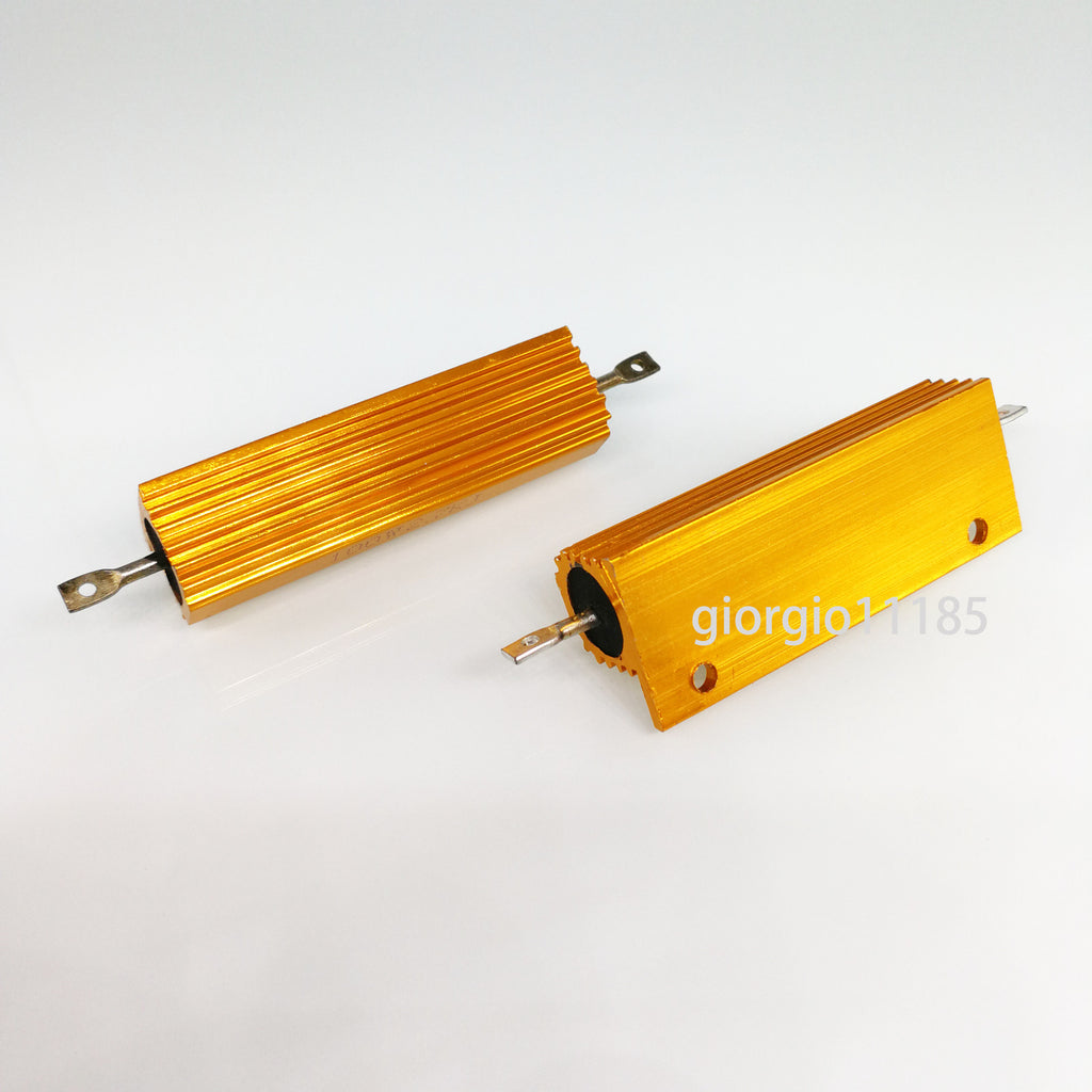 US Stock 2pcs 15 ohm 15 100W Watt Aluminum Housed Metal Case Wirewound Resistors