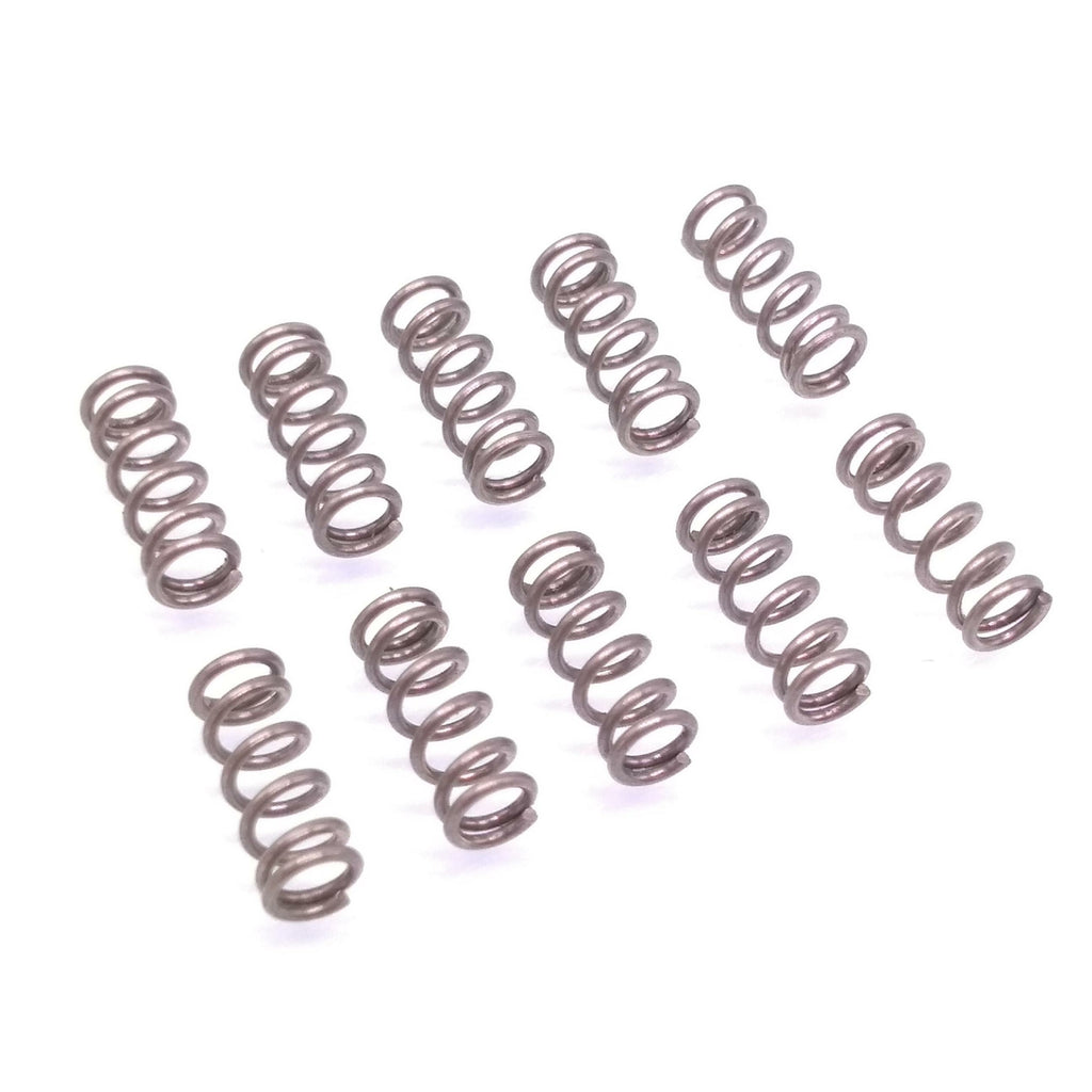10x 0.6mm Wire Dia Stainless Steel Compression Spring Pressure OD 4mm Length 10