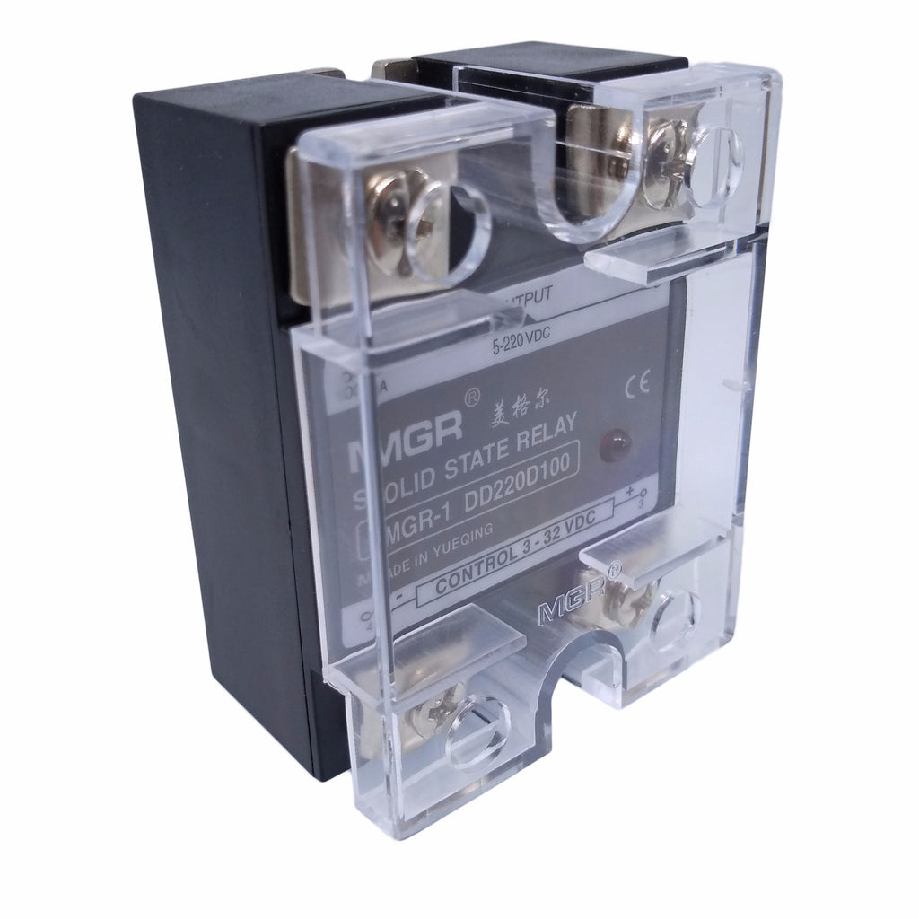 US Stock 100A Solid State Relay SSR DC-DC Input 3-32V DC Load 5-220VDC DD220D100