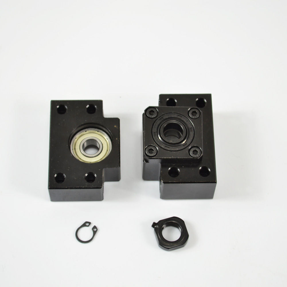 US Stock BK15 BF15 Carbon Steel Ballscrew End Supports Bearing Base For SFU2005