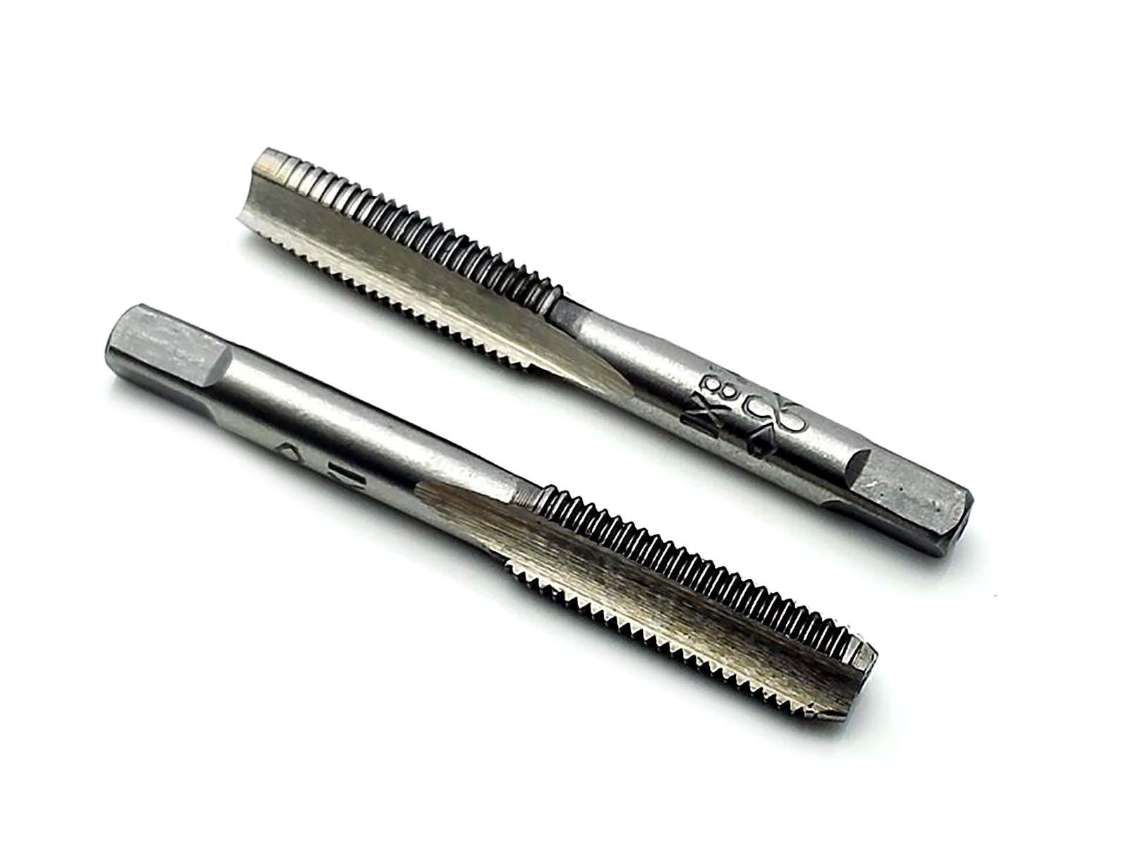 US Stock HSS 8mm x 1 Metric Taper and Plug Tap Right Hand Thread M8 x 1mm Pitch