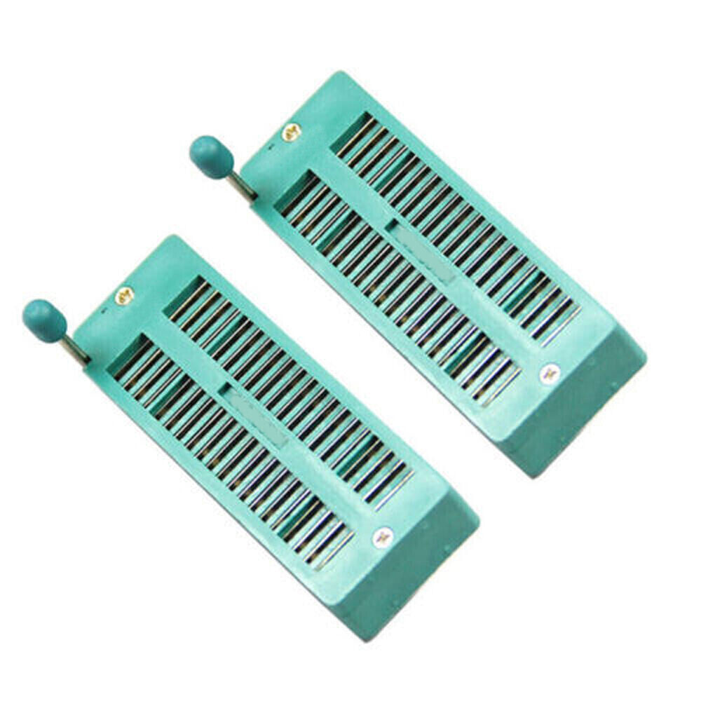 US Stock 2x 40 Pin 2.54mm ZIF ZIP IC Test DIP Board Socket Universal 240-3345