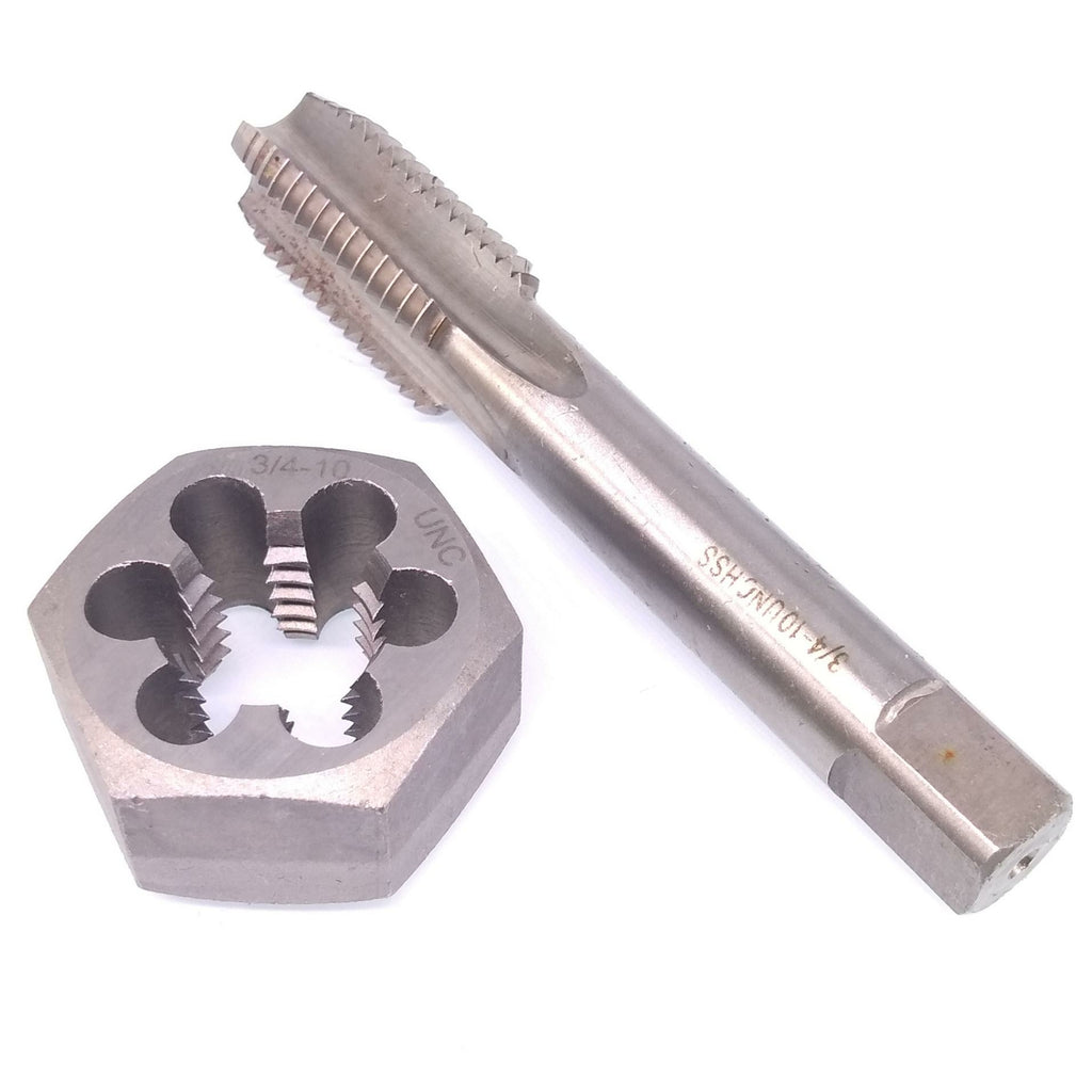 US Stock HSS 3/4-10 Tap & 3/4-10 Hexagon Die Thread Right Hand Set