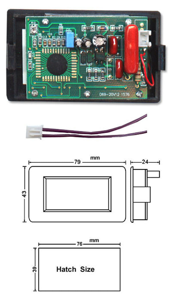 AU Stock LCD Volt Meter AC 80-500V For 110V AC Power Doesn't Require A Power