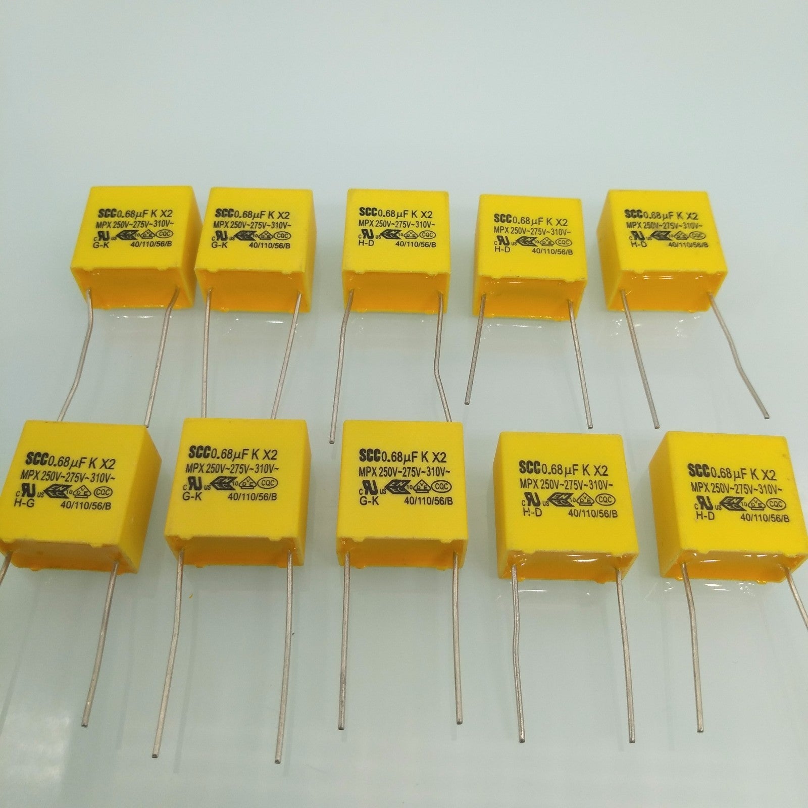 US Stock 10x Polyproplene Safety Capacitor 0.68uF 684K 10% MKP X2 275V Pitch15mm