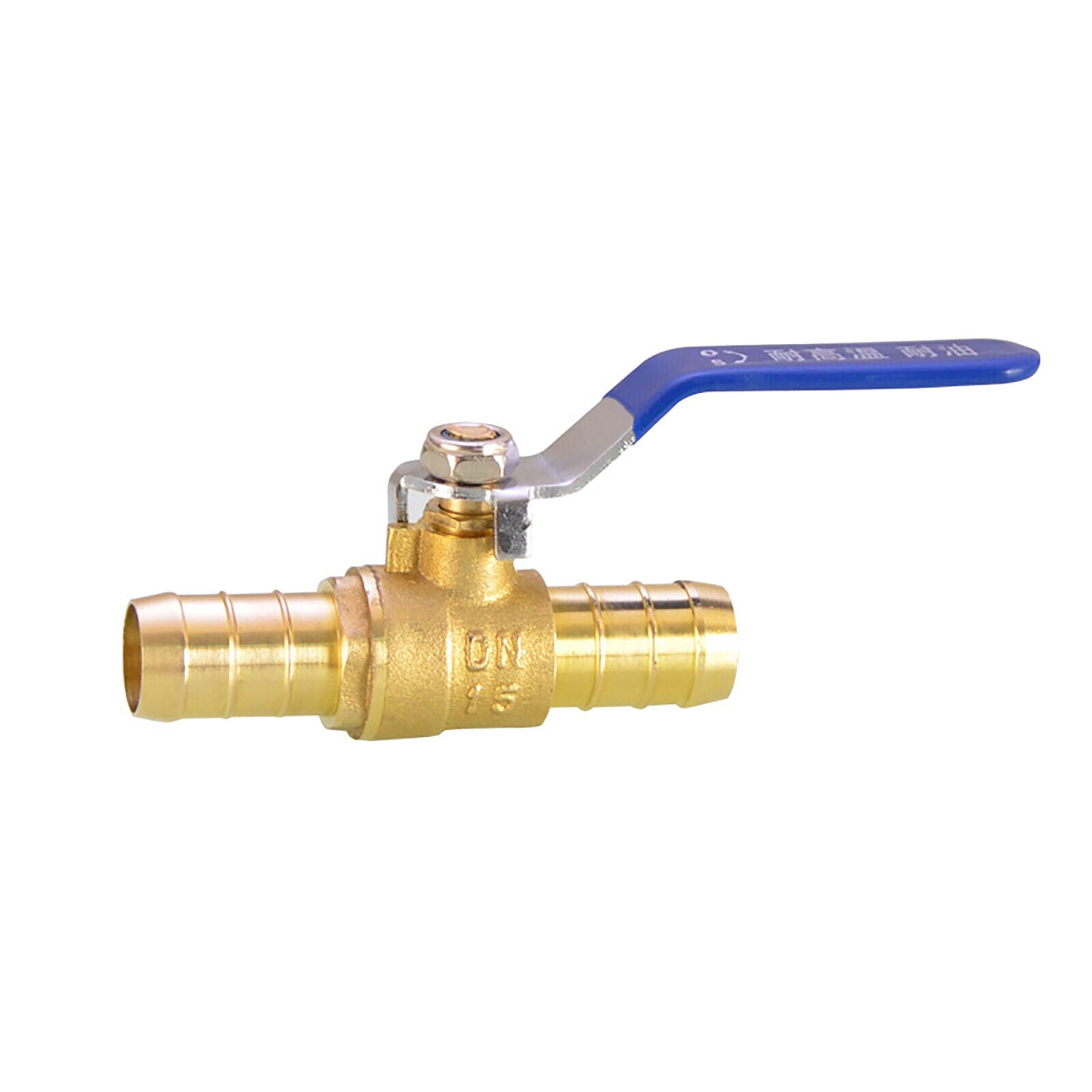19mm Ball Valve Hose Tail End Joiner Water Gas Fuel Line Shut-off Pipe Fitting