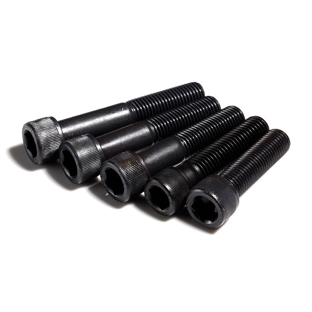 50pcs M7 Allen Screw Hex Socket Bolt Cap Head Screw Black 12.9 Steel Length 45mm