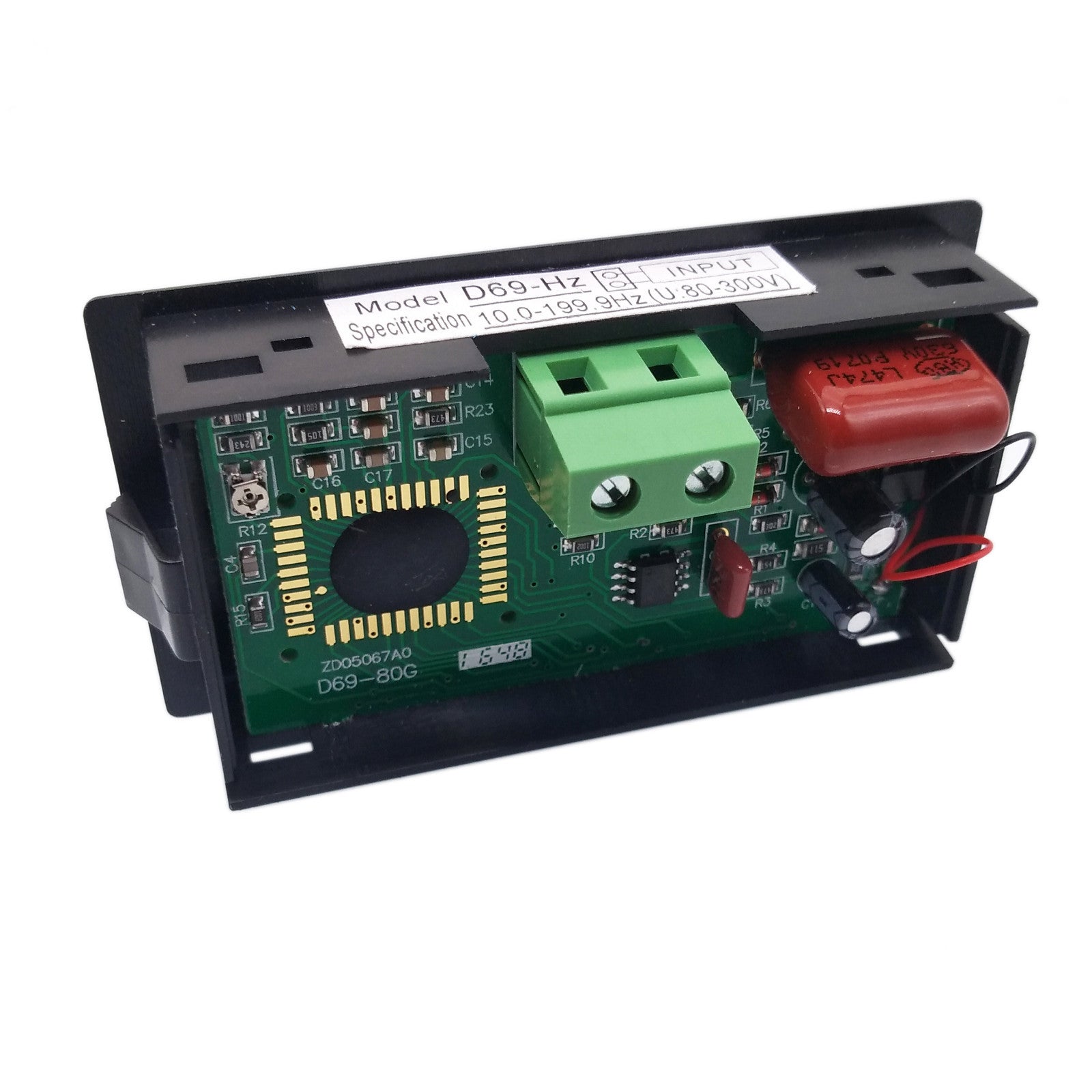 US Stock 45Hz-65.0Hz Digital LCD Display Frequency Panel Meter Gauge AC 80-500V