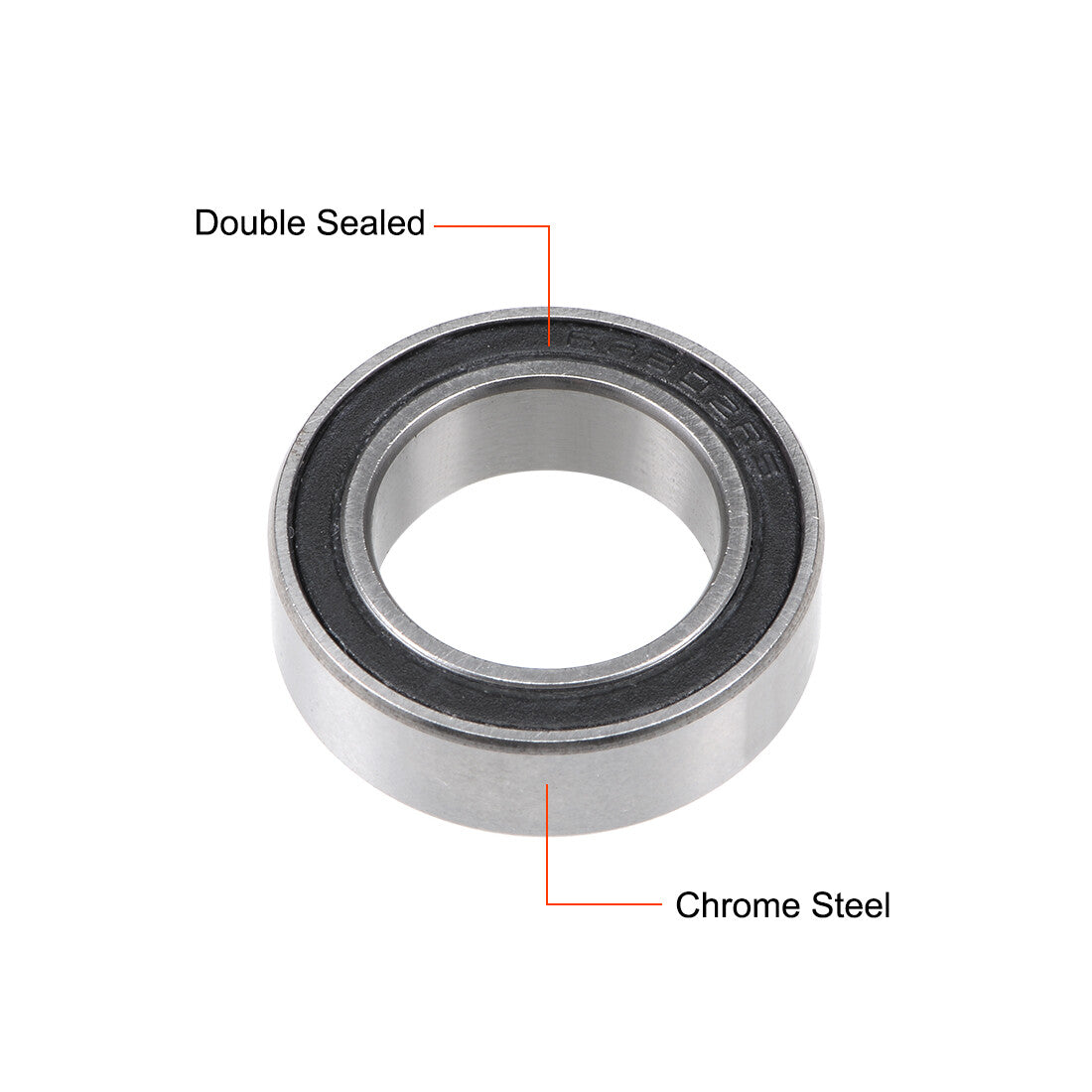 63802-2RS Deep Groove Ball Bearing 15x24x7mm Double Sealed Chrome Steel Bearings