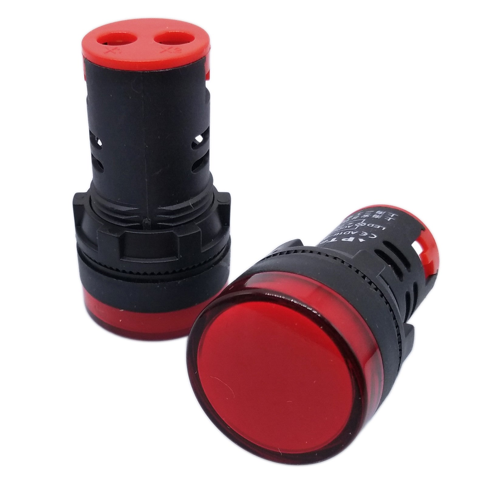 US Stock 5pcs Red LED Power Indicator Signal Light AC DC 110V 22mm AD16-22DS