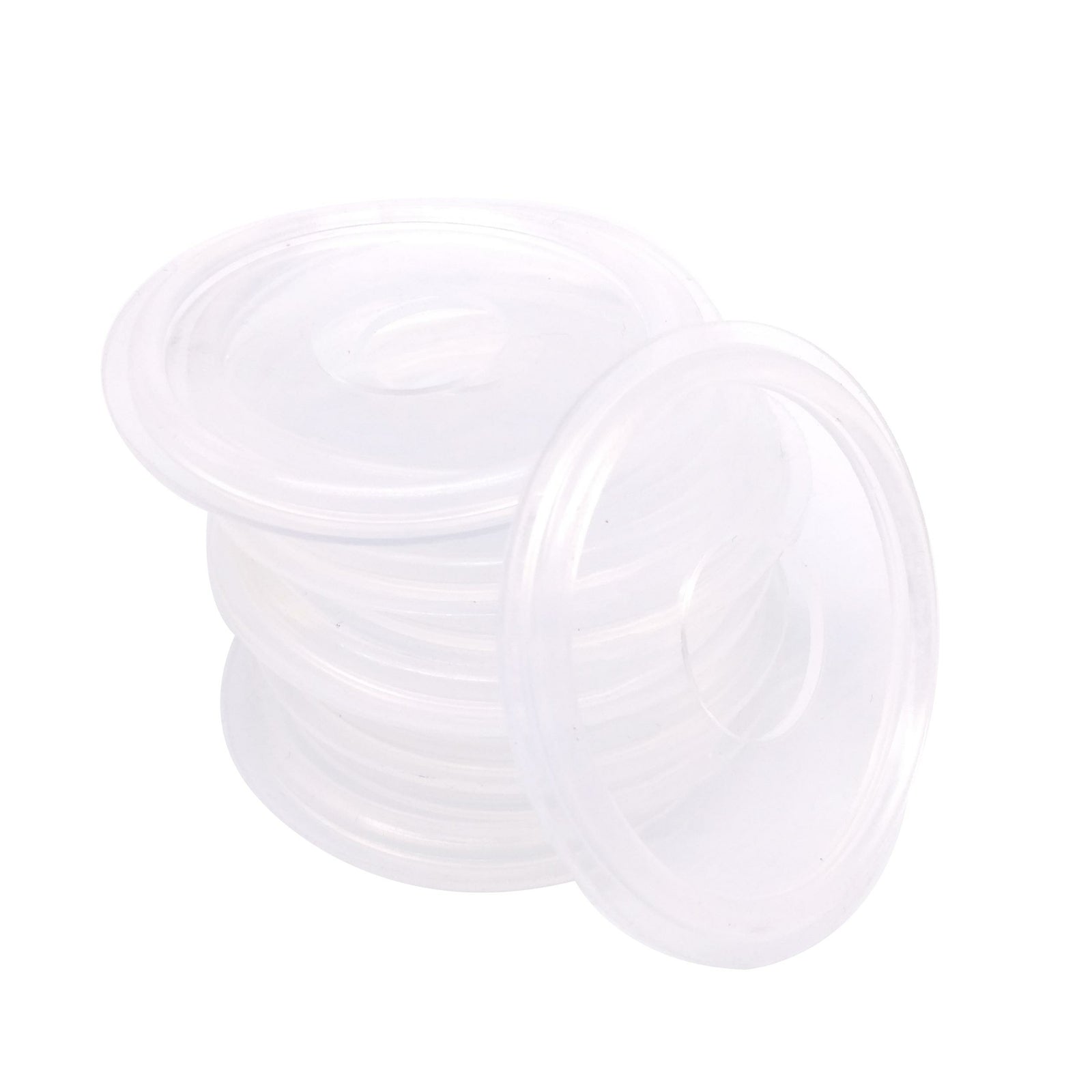 10pcs 19mm Sanitary Tri Clamp Silicon Gasket Fits 50.5mm OD Type Ferrule Flange