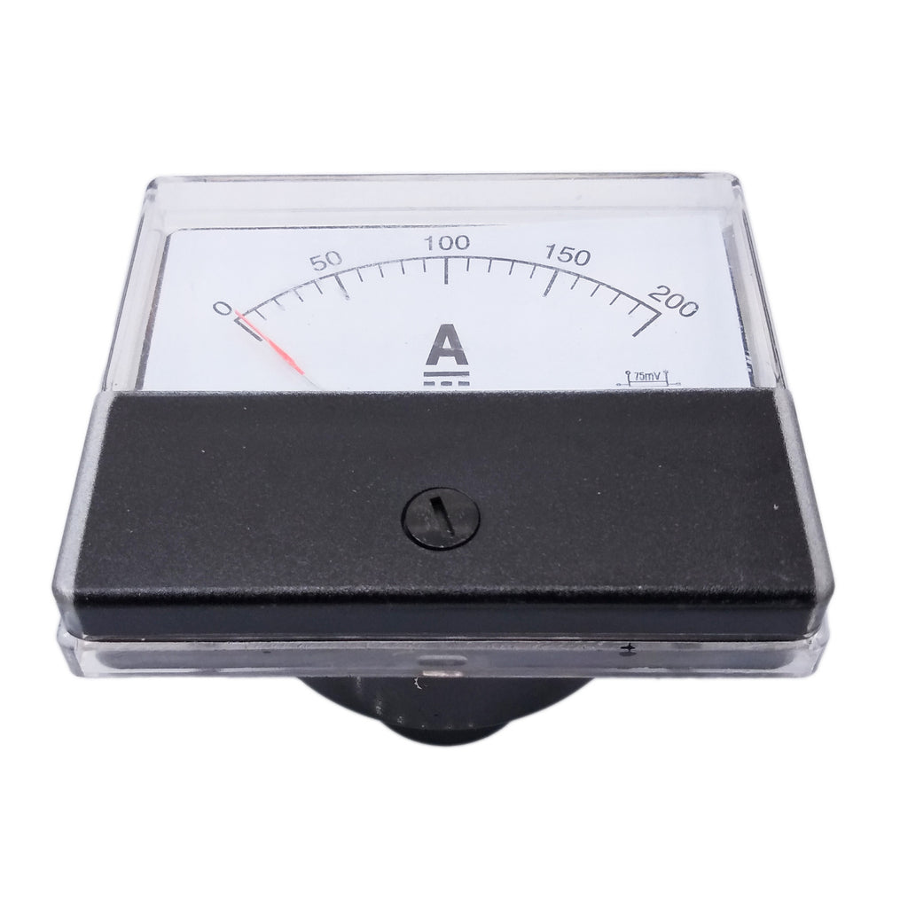 US Stock Analog Panel AMP Current Ammeter Meter Gauge DH-670 0-200A DC & Shunt