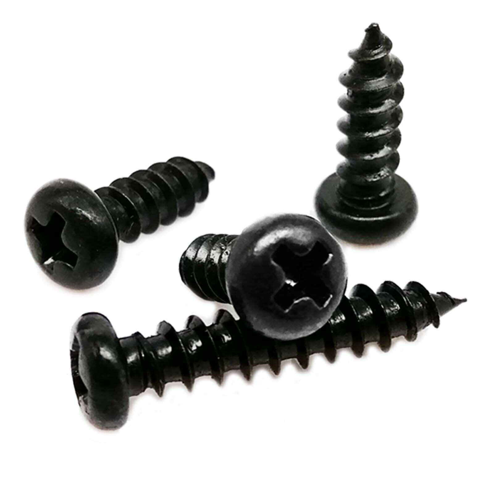 2010pcs M1-M4 Black Phillips Pan Round Head Self-tapping Wood Screw Set Kit