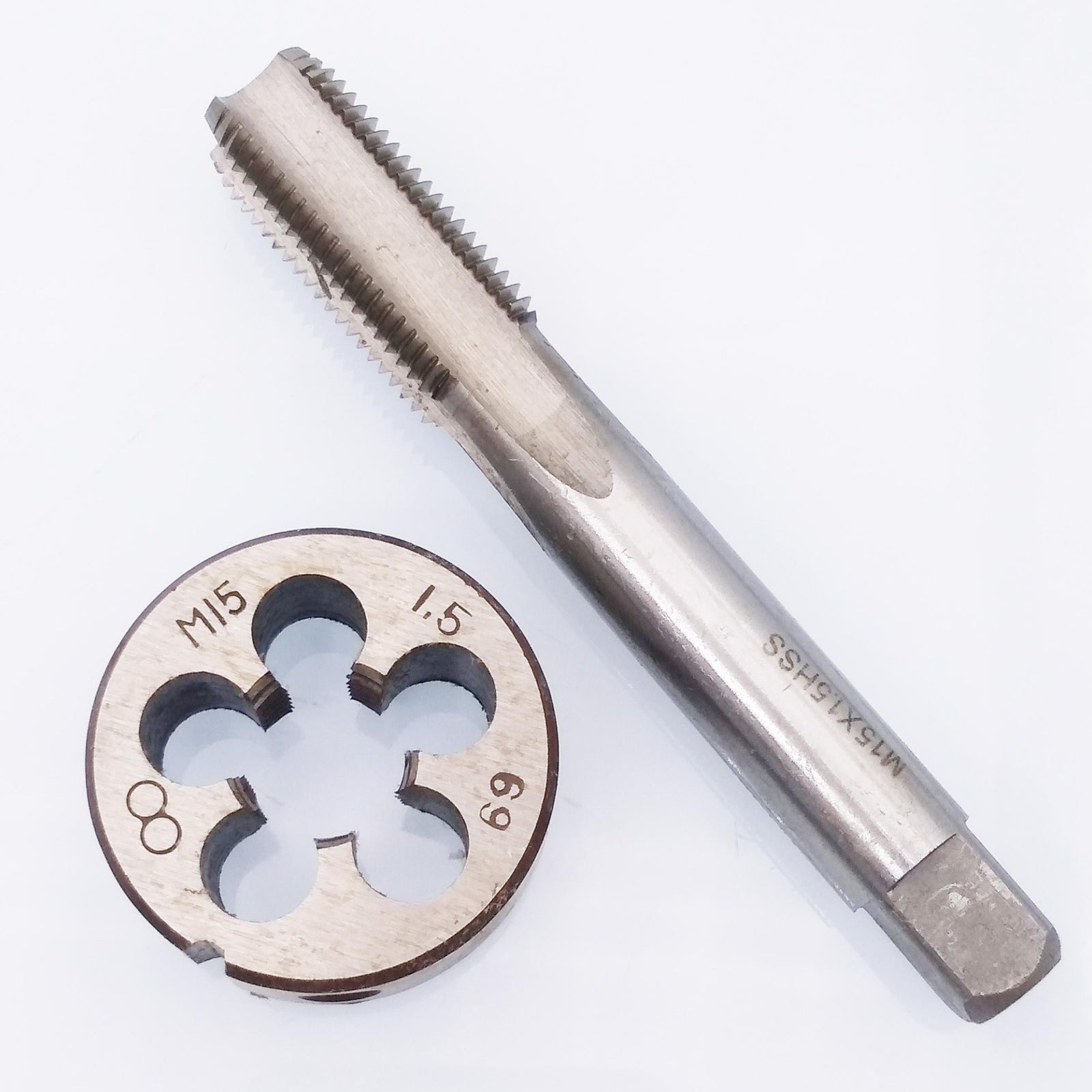 AU Stock  HSS M15 x 1.5mm Tap & M15 x 1.5mm Die Metric Thread Right Hand