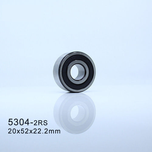 1pc 5304 2RS Bearing 20x52x22.2mm Axial Double Row Angular Contact bearings