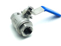 US Stock 1/2" NPT Female 304 Stainless Steel Full Port Ball Valve WOG1000