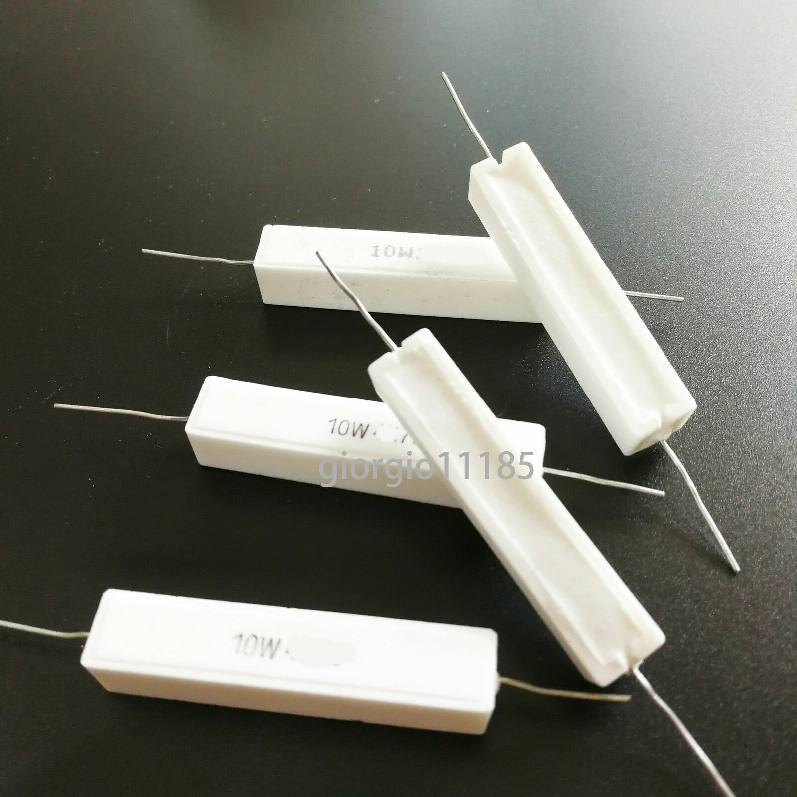 5pcs 10 watt Axial Ceramic Cement Power Resistor 10W 3.3K OHM
