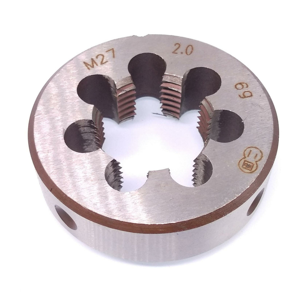HSS M27 x 2mm Taper & Plug Tap & M27 x 2mm Die Metric Thread Right Hand