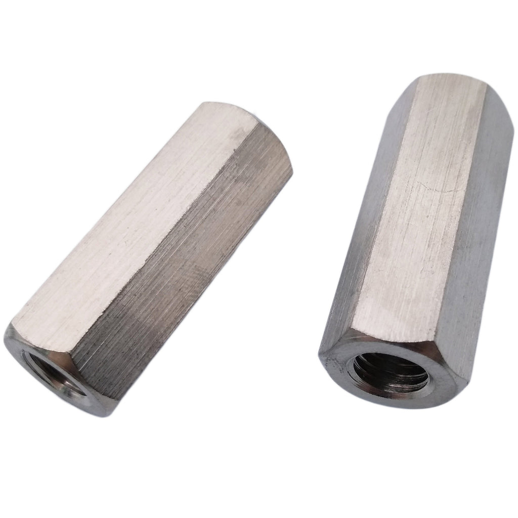 US Stock 5pcs M8 x 1.25 x 35mm Stainless steel Long Coupling Hex Nut Connector