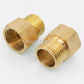 US Stock 2x 1/2" BSP DN15 Male Thread to 1/2" BSP Female Brass Coupler Connector