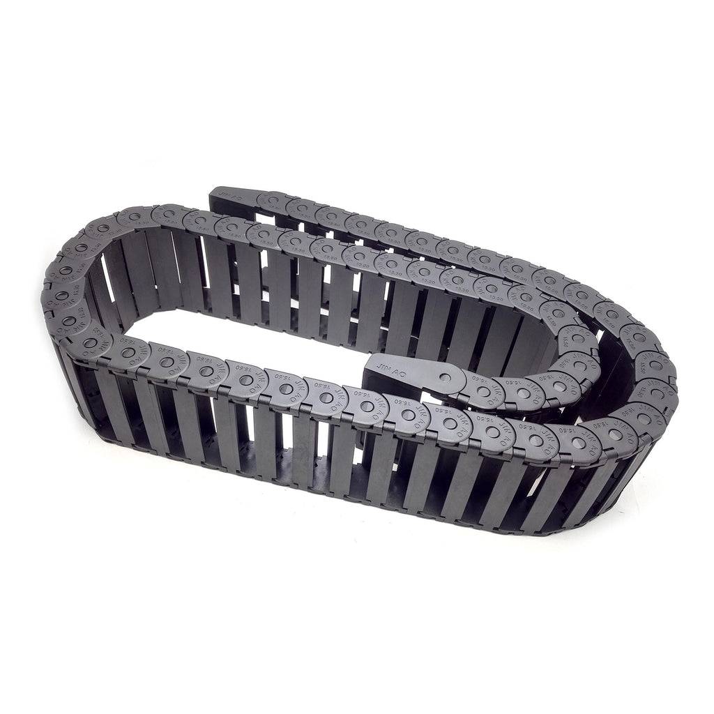 AU Stock 1M 1000mm Black Long Nylon Cable Drag Chain Wire Carrier 15 x 50mm