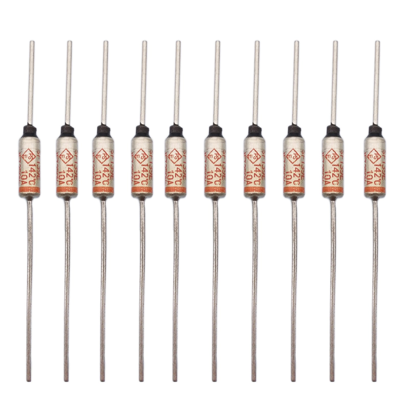 US Stock 10pcs Microtemp Sefuse Cutoffs Thermal Fuse SF139E 142°C 10A 250V New