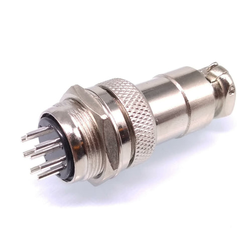 1Set GX20 8Pin 20mm Panel Mounting Metal Aviation Connector Plug + Socket