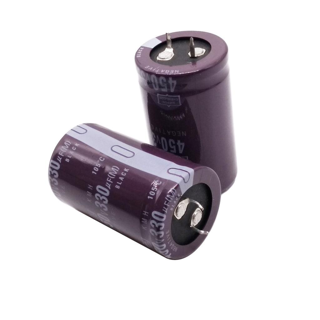 AU Stock 2pcs Electrolytic Capacitors 330uF 330mfd 450V +105℃ Radial 30 x 52mm
