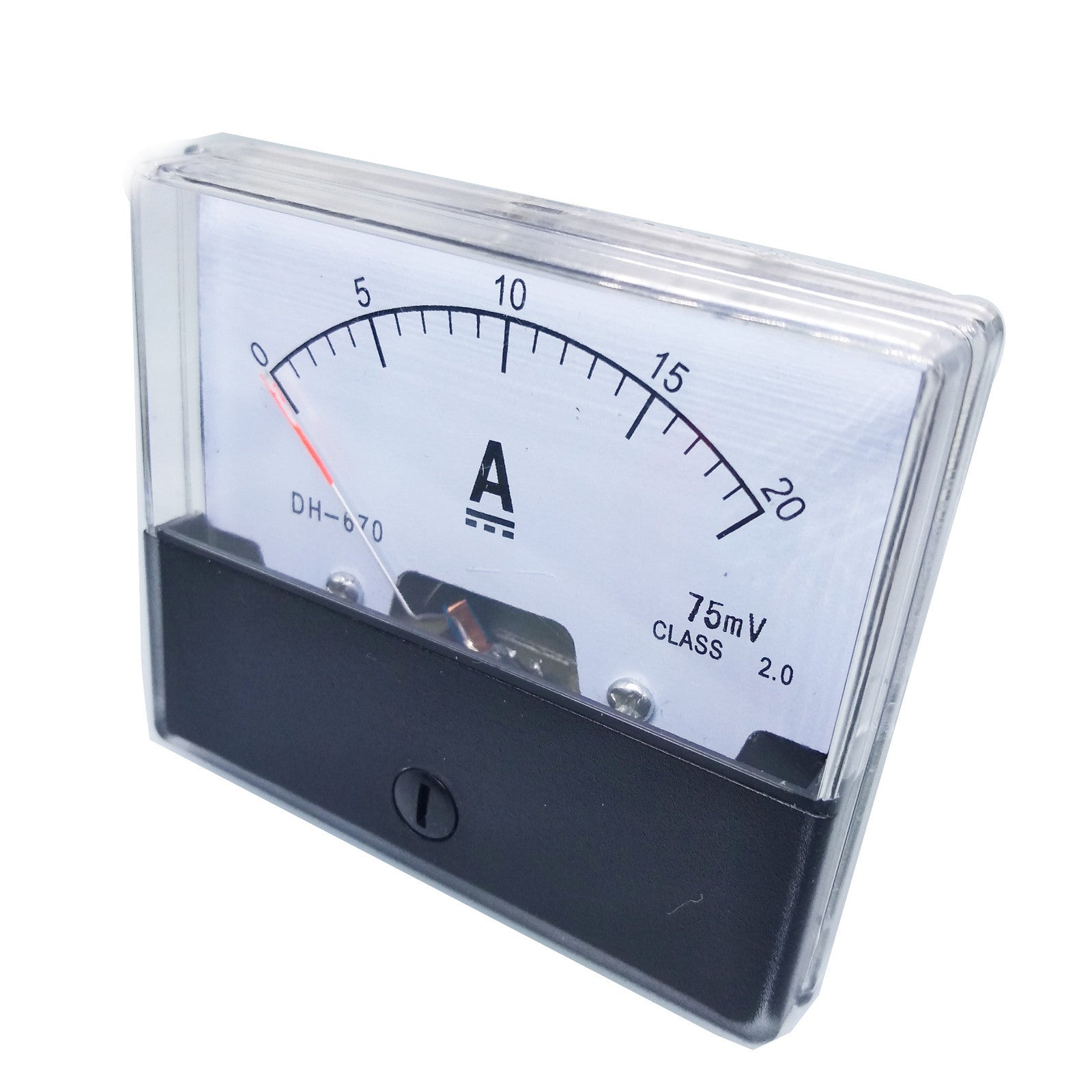 US Stock Analog Panel AMP Current Ammeter Meter Gauge DH-670 0-20A DC & Shunt