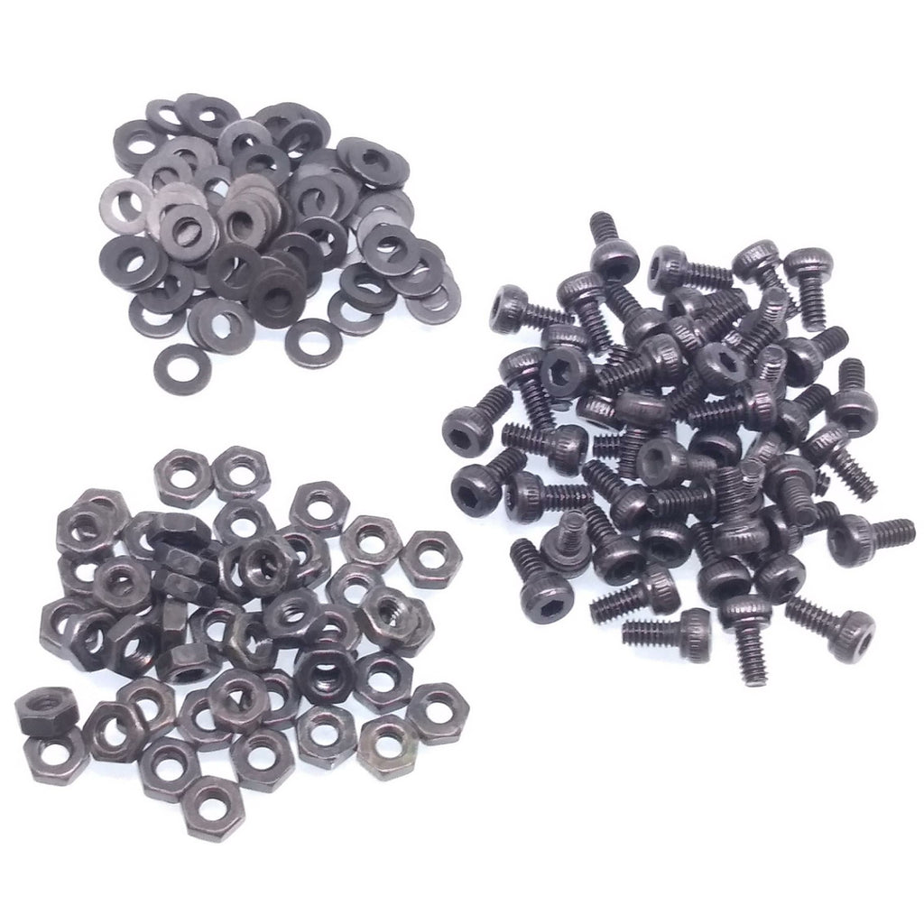 200x M2 x 4mm Socket Head Cap Screws Alloy Steel Allen Socket Drive Nuts Washers