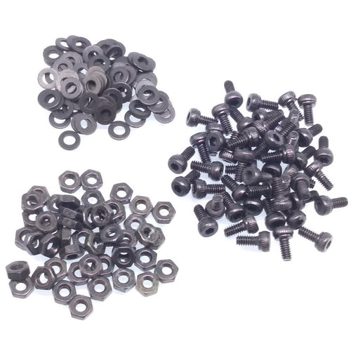 200x M2 x 4mm Socket Head Cap Screws Alloy Steel Allen Socket Drive Nuts Washers