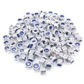 500x M4 x 0.7mm Self-Locking Nylon Insert Hex Nuts Zinc plated Carbon Steel