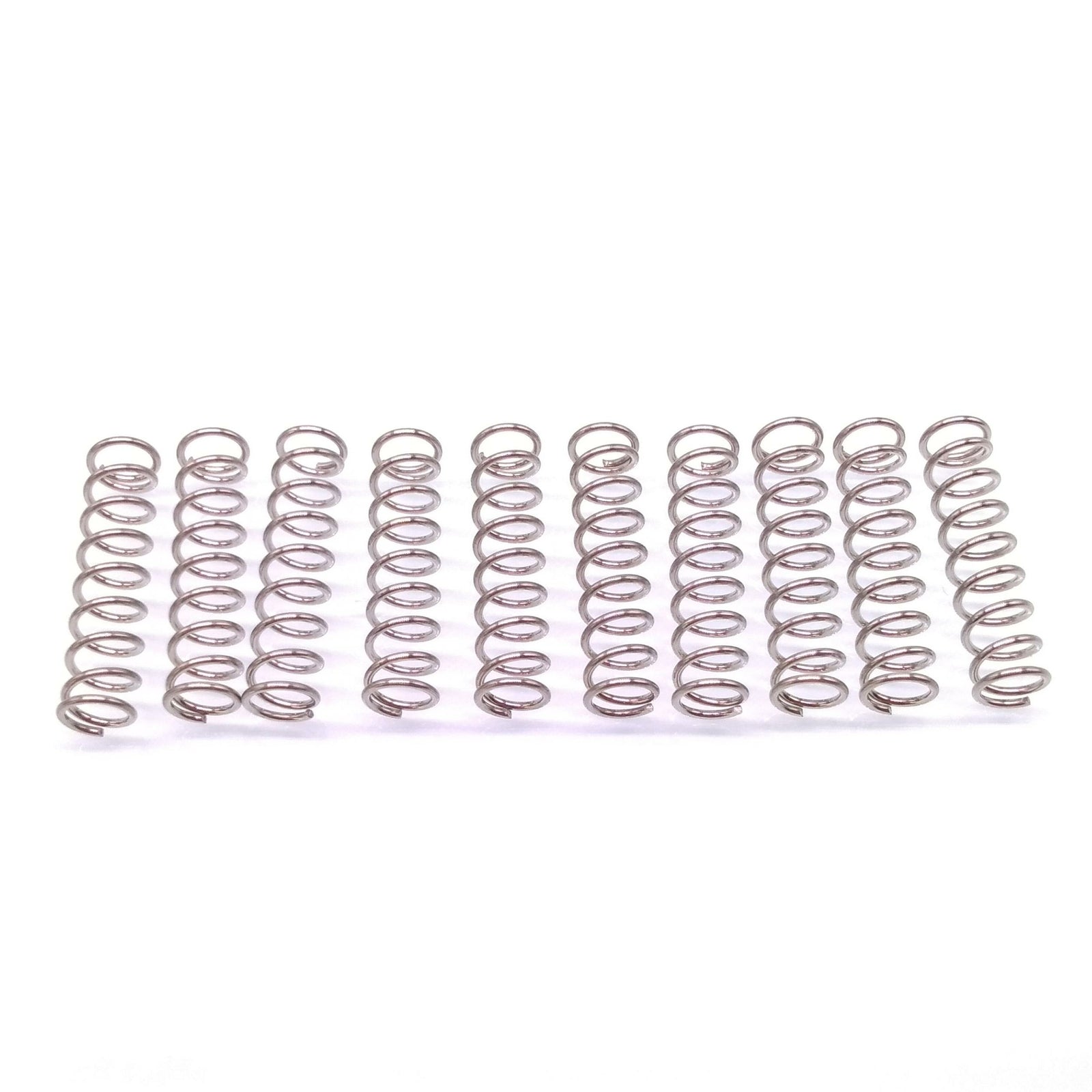 10x 0.6mm Wire Dia Stainless Steel Compression Spring Pressure OD 6mm Length 20