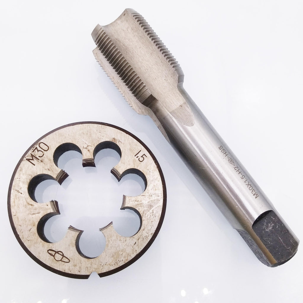 US Stock HSS M30 x 1.5mm Tap & M30 x 1.5mm Die Metric Thread Right Hand