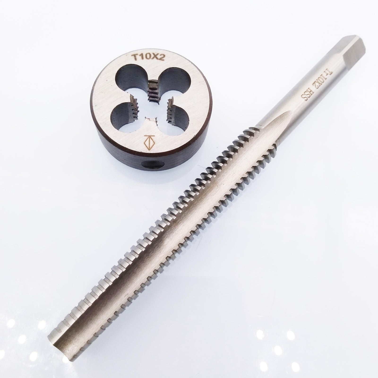 US Stock HSS TR10 x 2mm Tap & TR10 x 2.0mm Die Metric Thread Right Hand