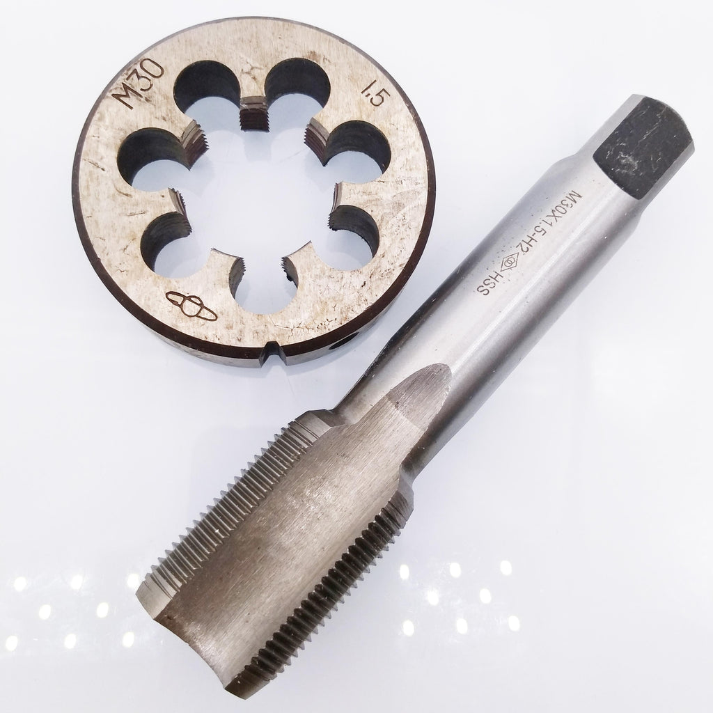 HSS M30 x 1.5mm Tap & M30 x 1.5mm Die Metric Thread Right Hand