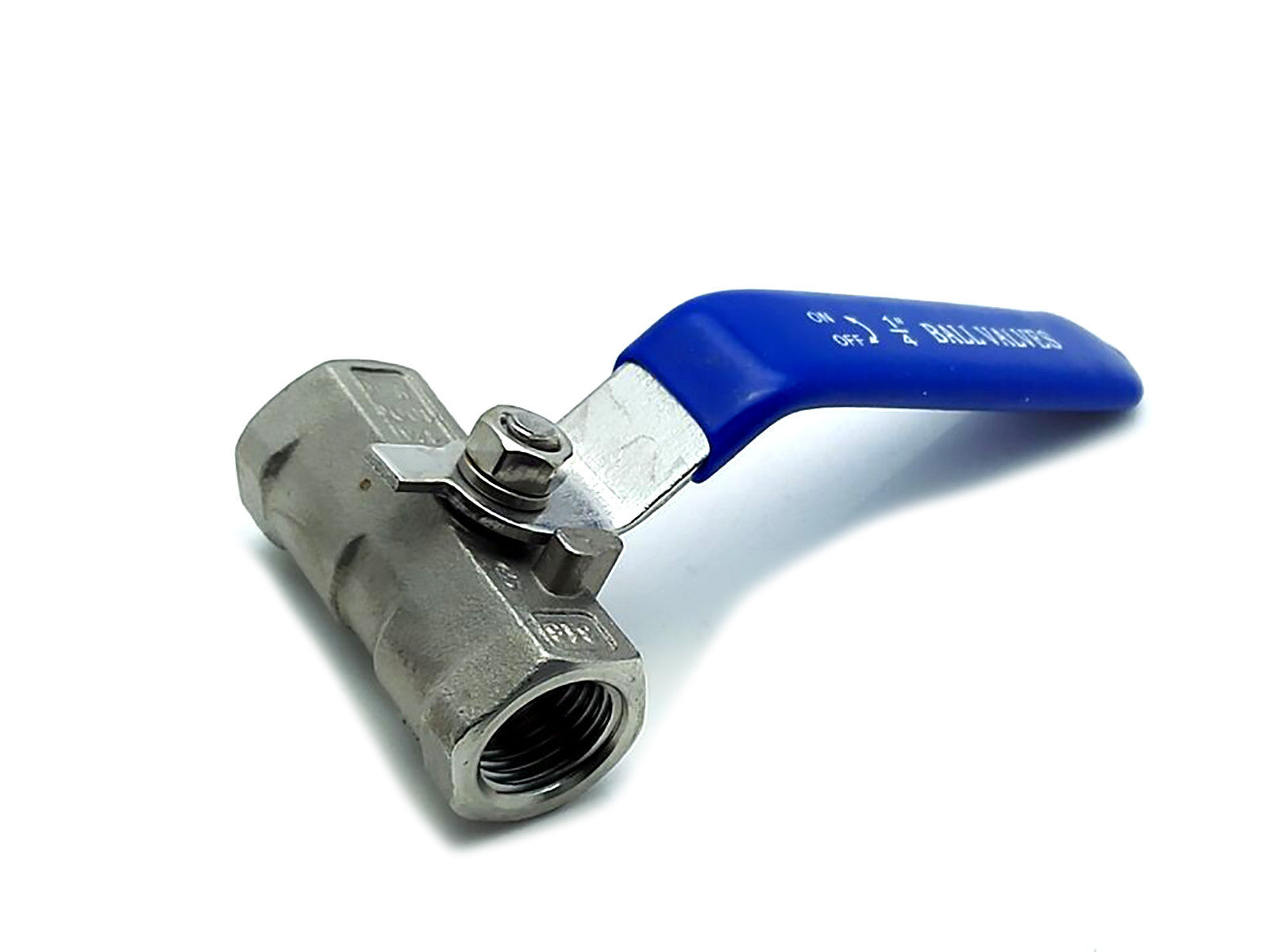 US Stock 1/4" NPT Female 1-Piece 316 Stainless Steel Prot Ball Valve WOG1000