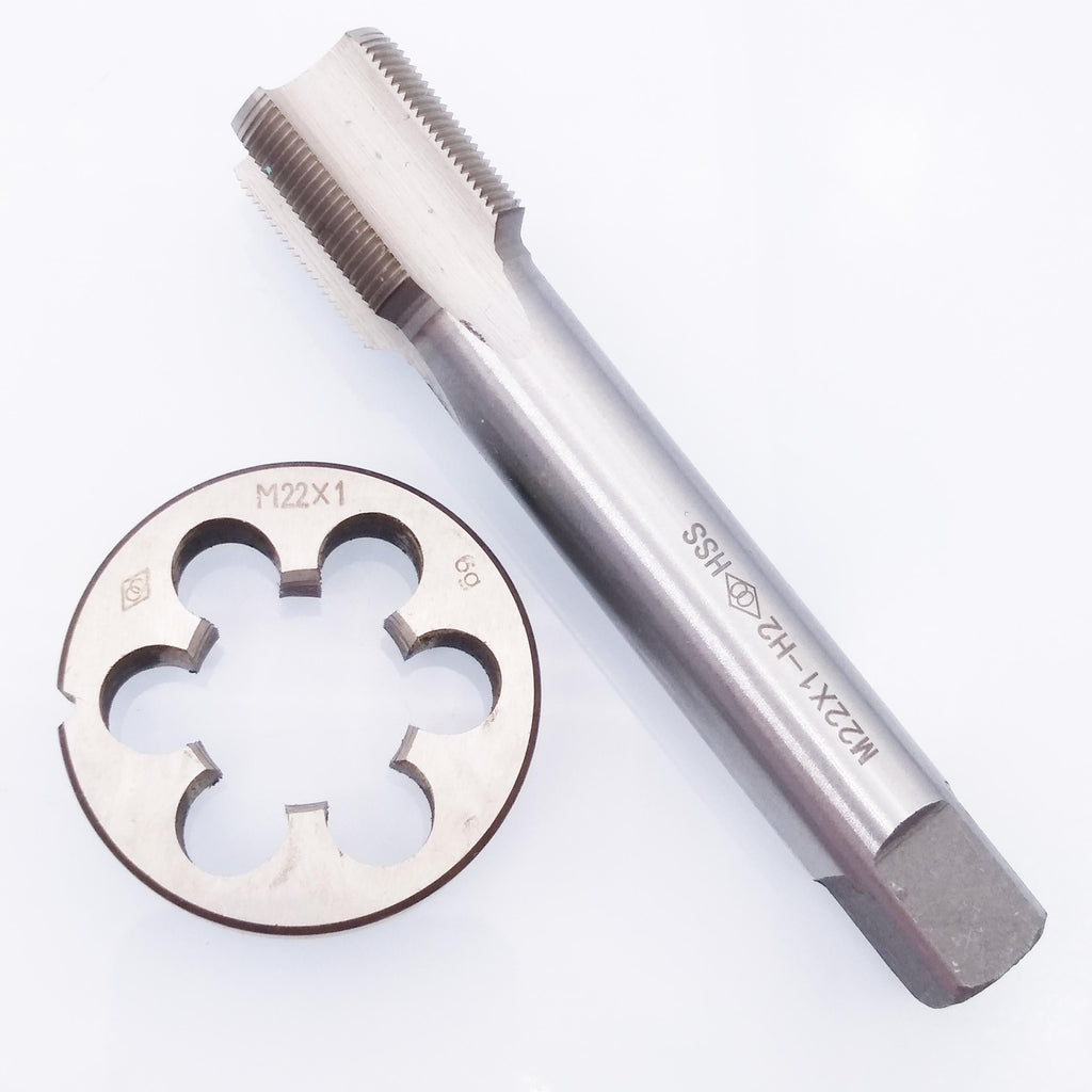 HSS M22 x 1mm Tap & M22 x 1.0mm Die Metric Thread Right Hand