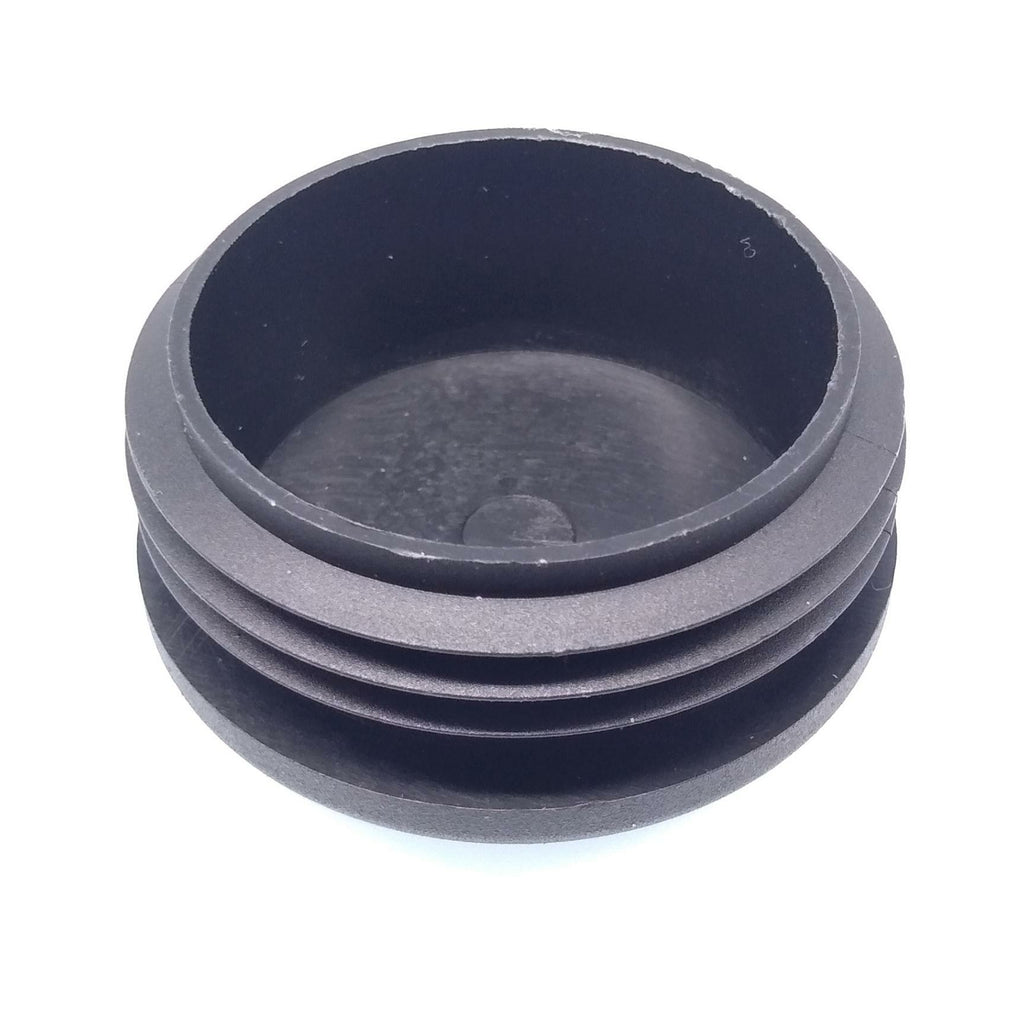 20pcs Round Plastic Black Blanking End Cap Caps Tube Pipe Inserts Plug Bung 48mm