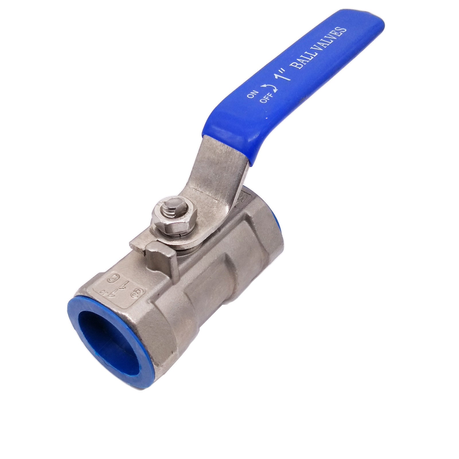 US Stock 1" NPT Female 1-Piece 316 Stainless Steel Prot Ball Valve WOG1000