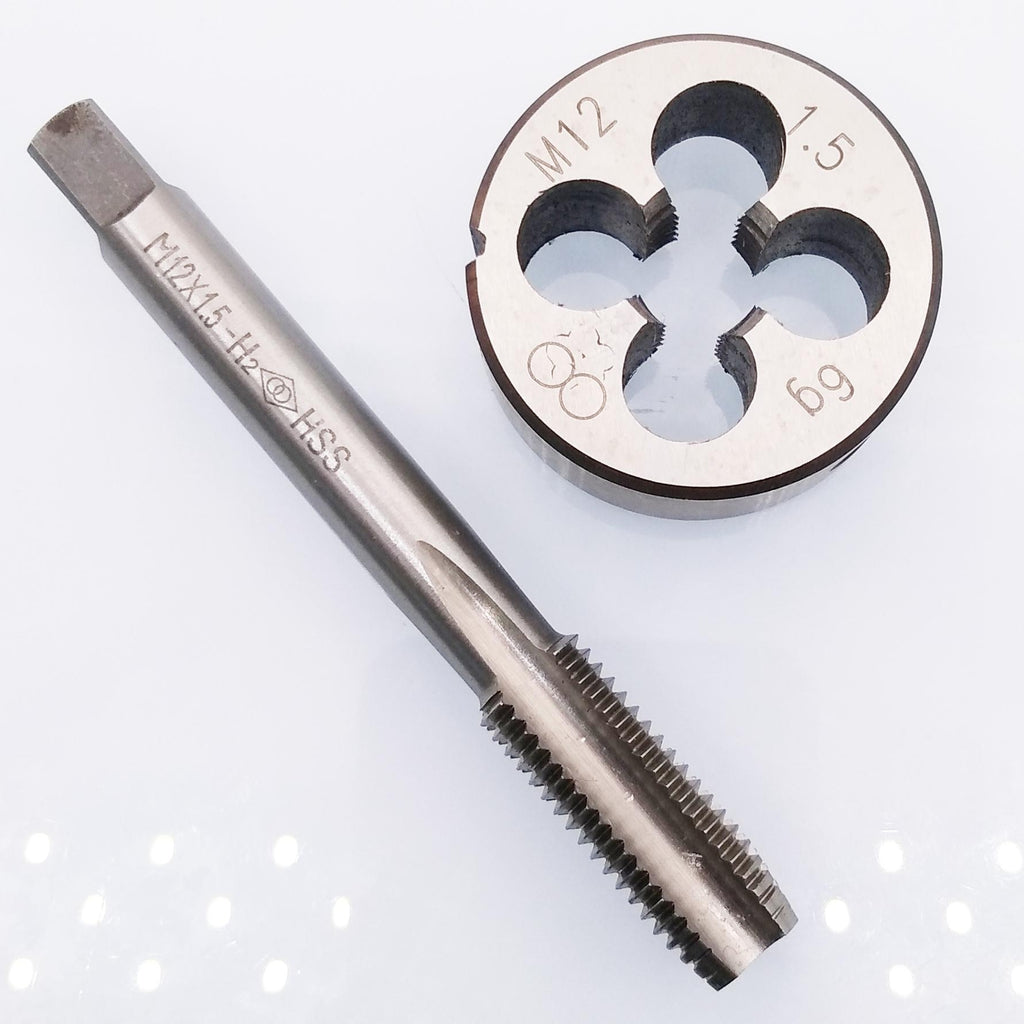 HSS M12 x 1.5mm Tap & M12 x 1.5mm Die Metric Thread Right Hand