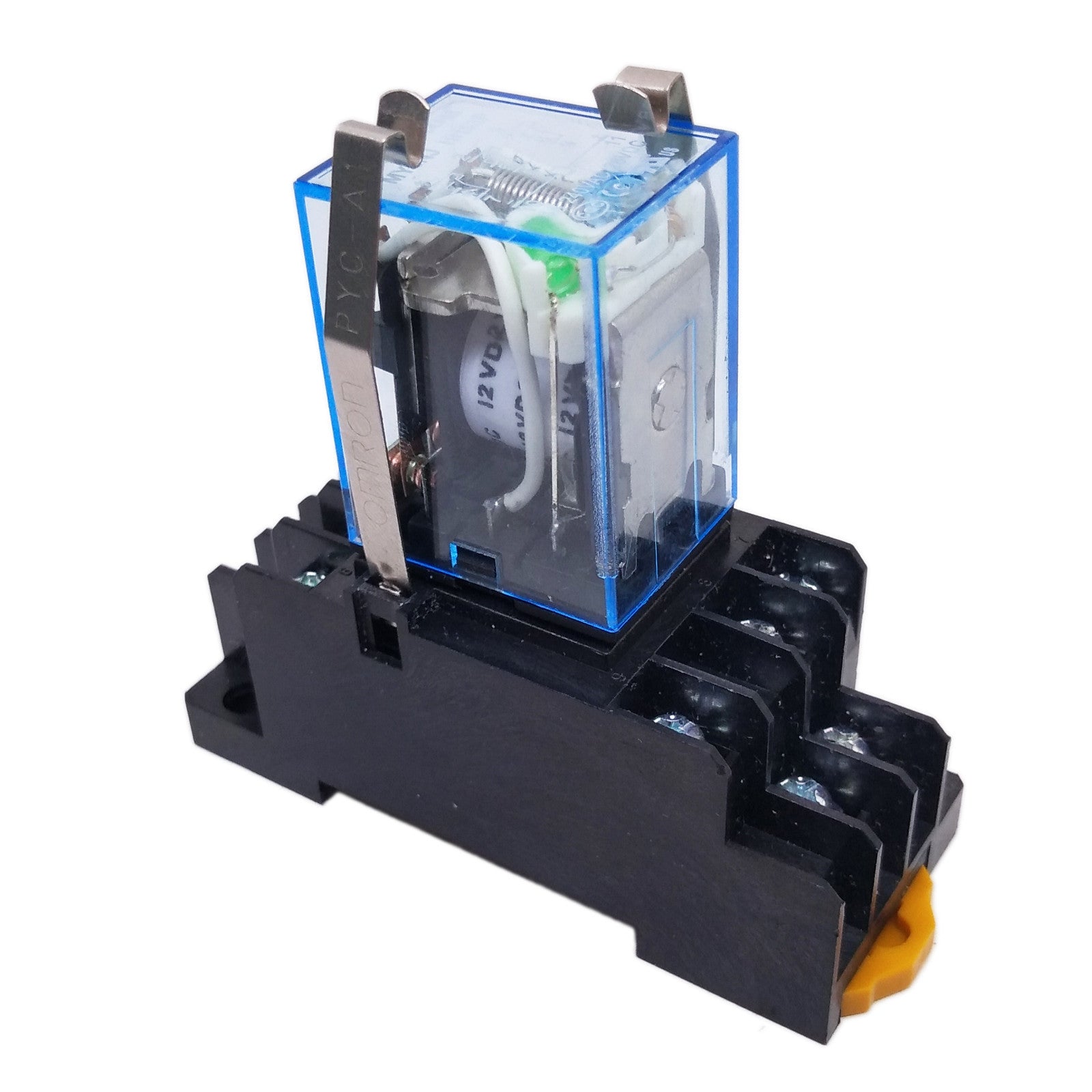 US Stock MY3N-J MY3NJ HH53PL JQX-13F 12V DC Coil Cube Relay & Socket Base