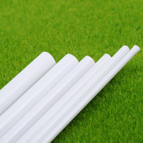 10x OD 3mm ±10% x 250mm ABS Styrene Plastic Round Tube Pipe Diameter White