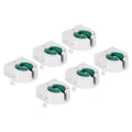 6pcs Non-Shunted T8 Lamp Holder Socket LED Fluorescent Light Socket White Green