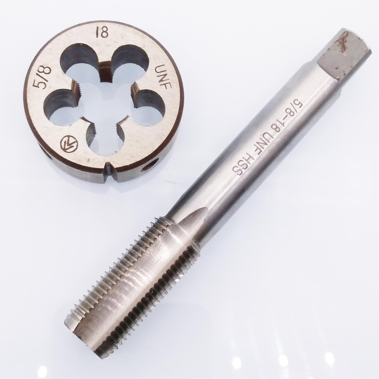 US Stock HSS 5/8-18 UNF Tap & 5/8-18 UNF Die Right Hand