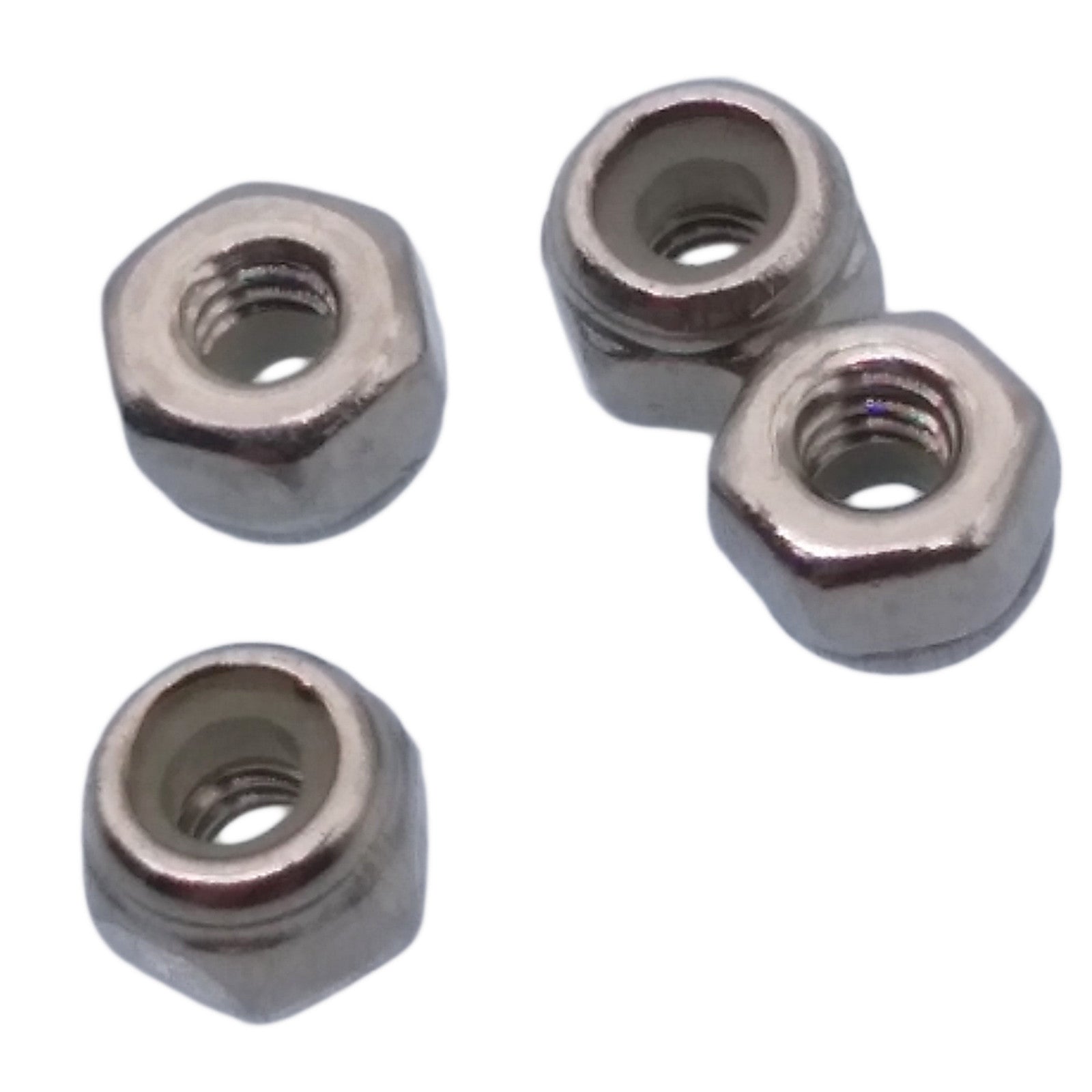 US Stock 20pcs M2 x 0.4mm Nylon Insert Hex Lock Nut DIN985 A2 Stainless Steel