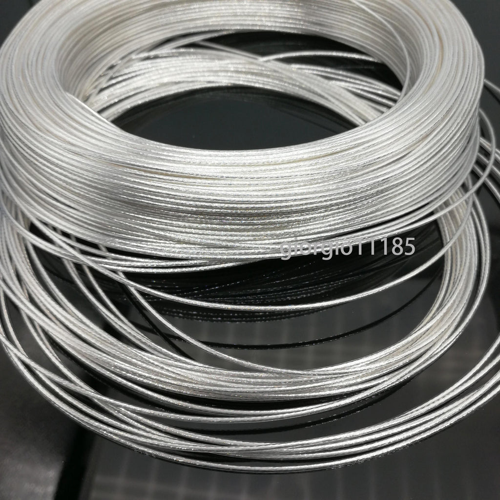 20 Feet 18 AWG High Temperature Polytetrafluoroethylene PTFE Silver Plated Wire